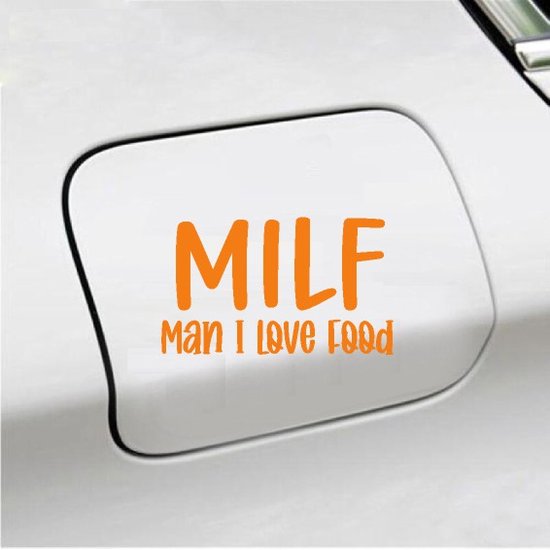 Autocollant pour pare-chocs - Milf - 10x17 - Oranje
