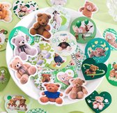 Ours en vacances | Vacances à l'ours | Set de 45 - Autocollants Agenda Planner - Décorations Scrapbook - Convient aux Adultes et aux Enfants - Ours en peluche | Gentil | Mignon