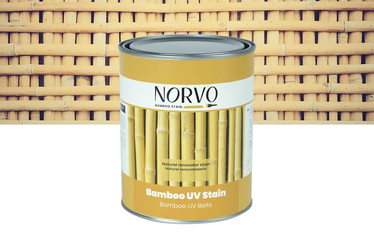 Wovar Norvo | Bamboe Renovatie Beits Naturel | UV Beits 1 Liter