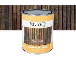 Wovar Norvo | Bamboe beits | Donkere bamboe renovatie UV beits mat 1 liter