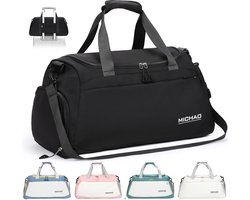 Reistas Sporttas Reistas Dames Groot 48 x 23 x 27 cm Sporttas met Schoenvak en Natvak Waterdichte Handtas Duffeltas voor Sport en Reizen voor Mannen en Vrouwen