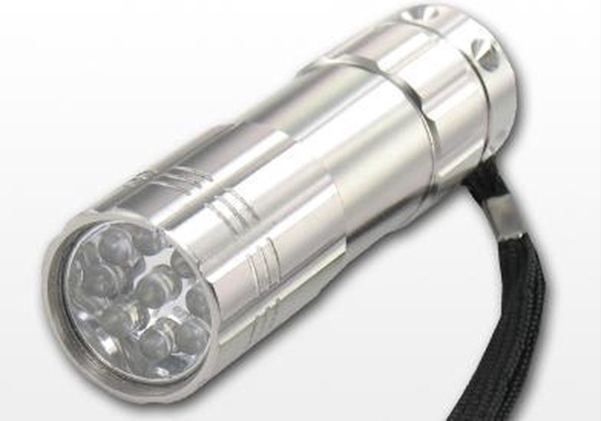 CHPN - UV lampje - UVlamp - Mini zaklamp - Zaklamp - Inspectielamp - UV verlichting - UV licht - Ultra violet - Zilver - UV zaklamp