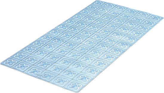 Anti-schimmel antibacteriële antislip badmat met zuignappen Diamond Cut waterafvoer