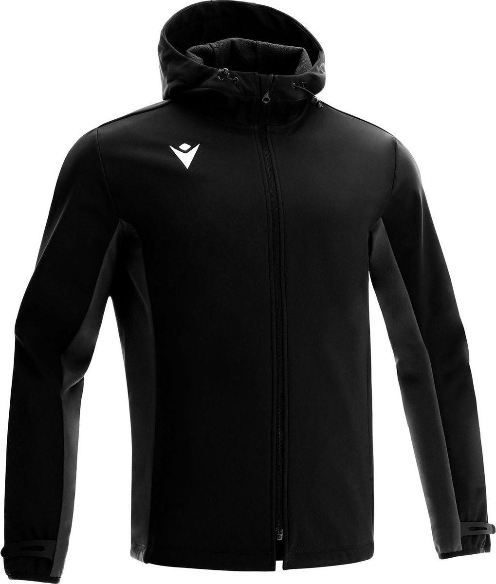 Macron Himalaya Softshell Jack Heren - Zwart / Antraciet | Maat: L