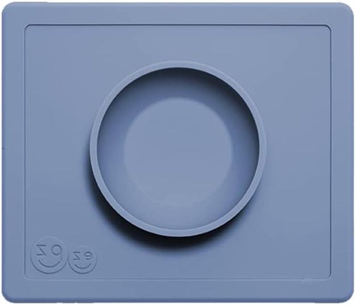 Image of 24 maanden + schaal van 100% silicone met geïntegreerd tafelkleed voor peuters en kleuters - Happy Bowl