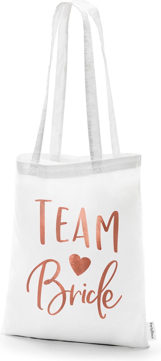 Wit Linnen handtas - Team Bride