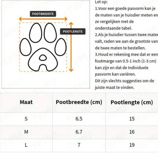 20 Stuks Wegwerp Hondensokken - Waterdichte Pootbeschermers Tegen Likken Voor Gewonde Poten (Maat M, 8-17 Kg)