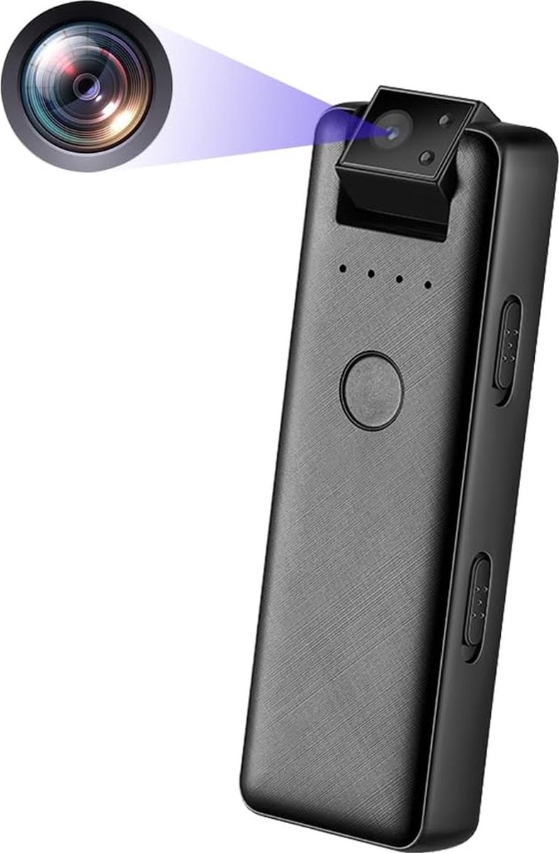 Spycam - Mini Bewakingscamera - Kleine Camera - Verborgen Camera - Spionage - Voor Thuis, Kantoor, Auto