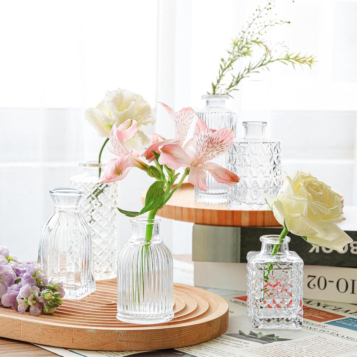 Lot de 12 Mini Vases en Verre, Petits Vases pour Décoration de Table Mariage, Centre de Table Flacons en Verre pour Fleurs Déco Maison | Leroy Merlin Lot de 12 Mini Vases en Verre, Petits Vases pour Décoration de Table Mariage, Centre de Table Flacons en Verre pour Fleurs Déco Maison | Leroy Merlin