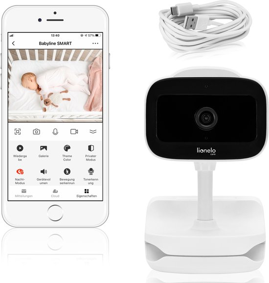 Lionelo Babyline Go Babyfoon met Camera - Draadloze - BrandLine Group Sp. z o.o. - €59,99