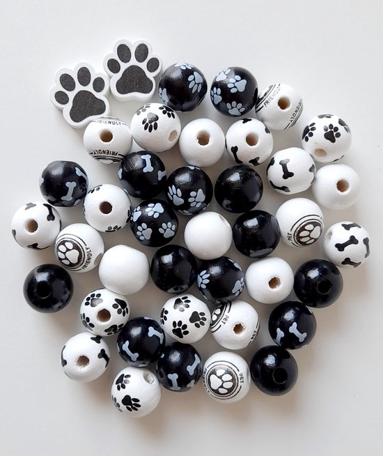 Sparkeads 12 stuks siliconen focale kralen voor honden en puppy's, rubberen afstandhouders voor het maken van sieraden, armbanden, pennen, sleutelhangers, halskettingen, knutselen