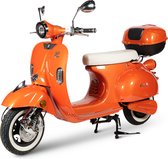 E-scooter - Retelli Vecchio Classico 20 ah - oranje - Keuze uit: Brom/snor - retro - incl kenteken, tenaamstelling en rijklaar maken