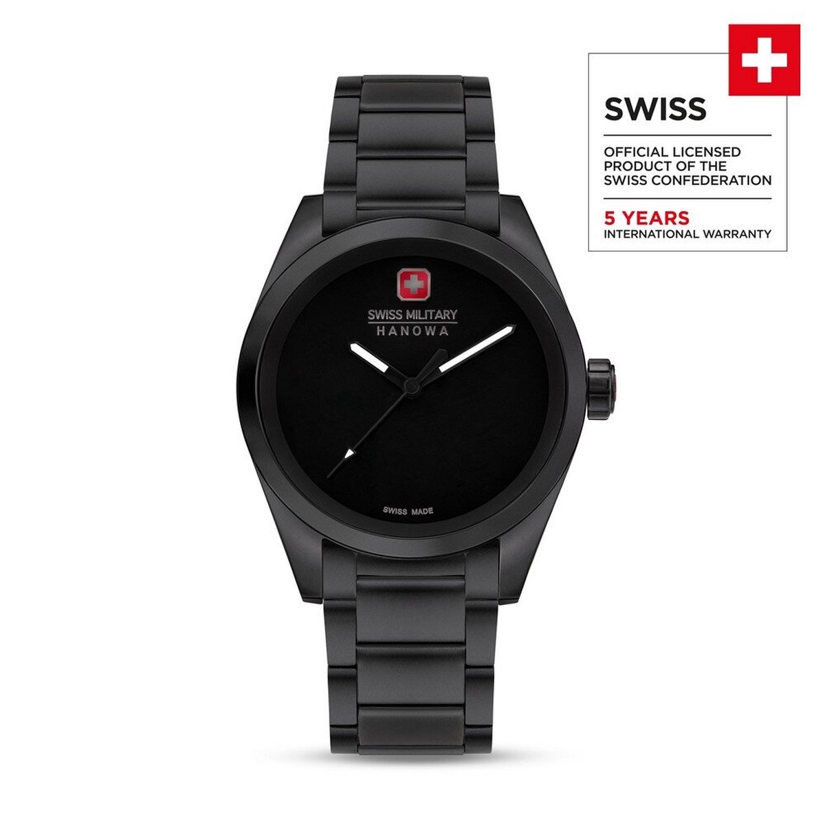 Swiss Military Hanowa - SMWGG0003530 - Polshorloge - Heren - Kwarts - Dark Matter