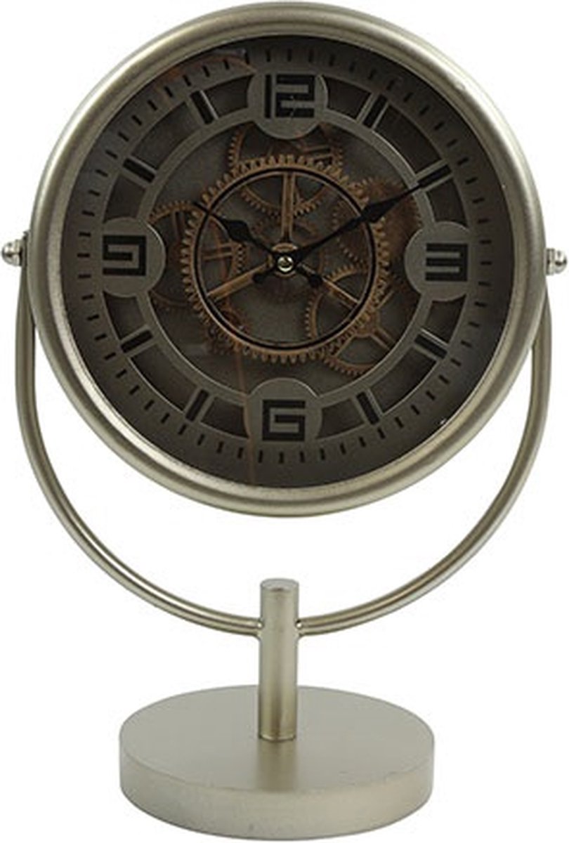 Tafelklok William zilver - L16B27H40CM