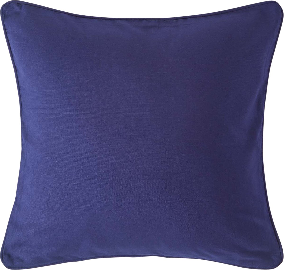 Homescapes Donkerblauwe katoenen kussenhoes 30 x 30 cm