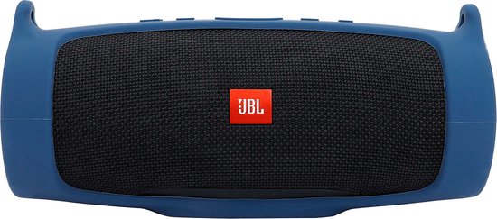Beschermhoes geschikt voor JBL Charge 5 Bluetooth Speaker - Inclusief Draagriem - Meerdere Kleuren - Schokbestendig - Krasbestendig - Siliconen - Hoesje - Case - Bescherming - Navy Blue van Merkloos — afbeelding 3