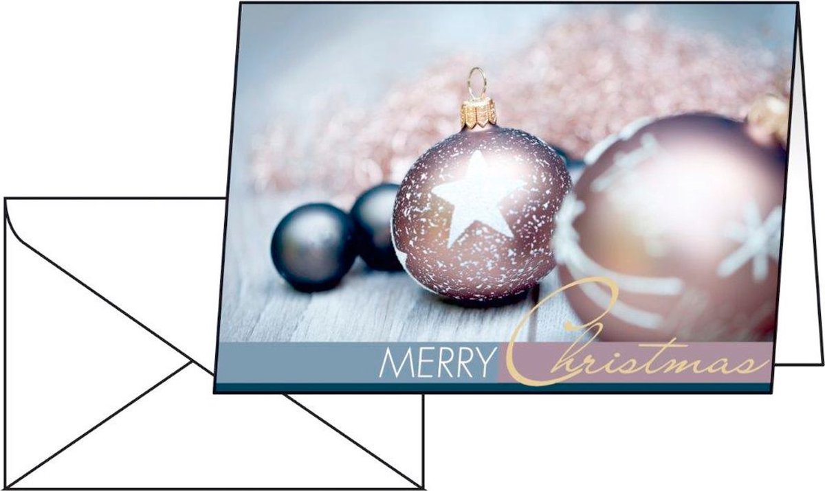 Kerstkaarten Sigel incl. - envelop Exquisite - glanskarton