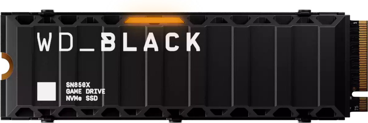 Western Digital Black SN850X - Interne SSD met Heatsink - NVMe M.2 - PS5 compatibel - 4 TB