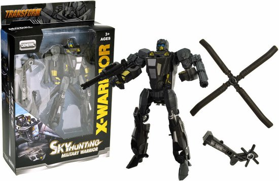 Sky Hunting militaire X-Warrior - Transformation robot et hélicoptère 2en1