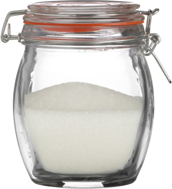 Urban Living Weckpot/inmaakpot - 6x - 750 ml - glas - met beugelsluiting - D11 x H14 cm