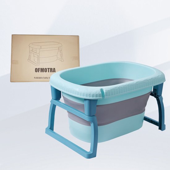 OFMOTRA Babybadje Opvouwbaar - 4 in 1 - Baby Bad - Zitbad - Met badkruk - baby badkussen - kinderbad - Opvouwbaar bad - Groente van OFMOTRA — afbeelding 3