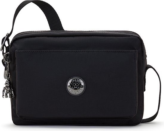 Sac Bandoulière Kipling Abanu Small - Tissu Jacquard Noir Urbain - Bandoulière Réglable - Neuf Avec étiquette