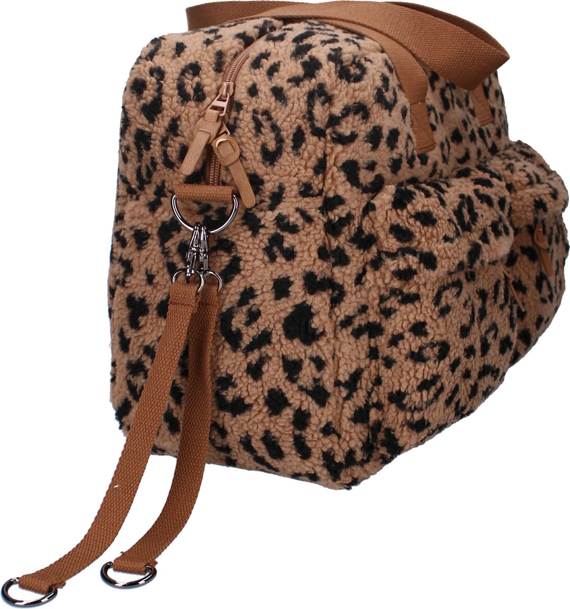 Kidzroom Care Carry Allure Luiertas - Beige - Teddy - Verschoonmatje - Verstelbare schouderband - Ophanglussen kinderwagen thumbnail 4