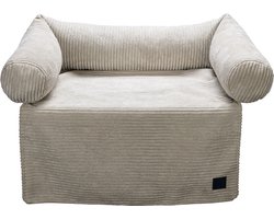 Designed by Lotte Bankkussen Ribbed Lichtgrijs 70 x 50 x 13,5 cm