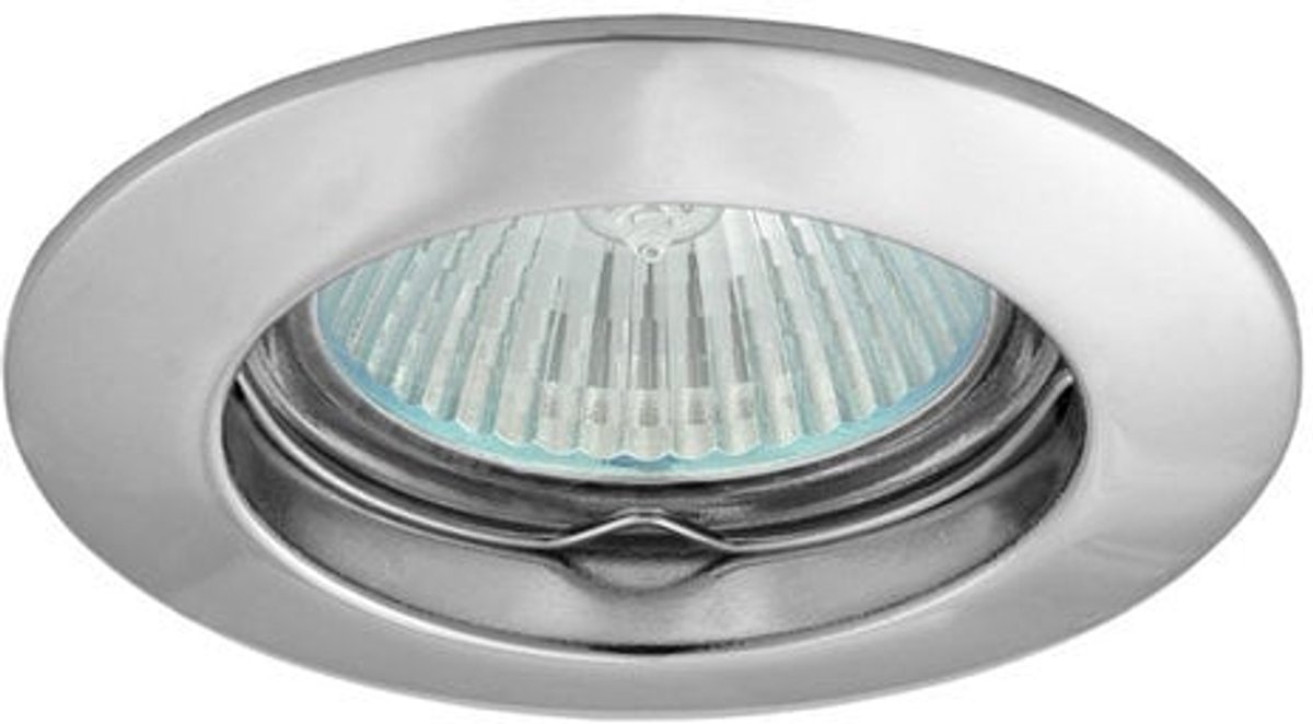inbouwspot rond vast GX5.3 zaagmaat ø60mm chroom (VIDI CTC-5514-C)