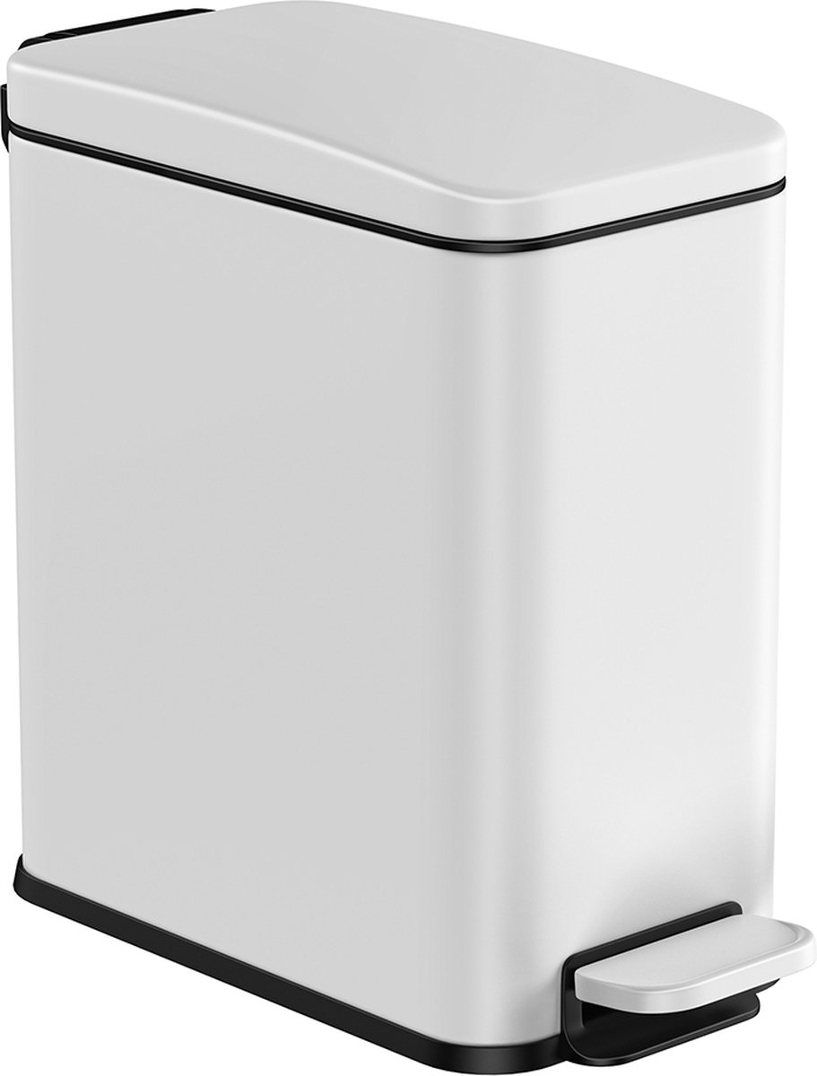 Goedkoopste Cosmeticabak 5 Liter – Met witte deksel – Modern – Hoogwaardige Kwaliteit