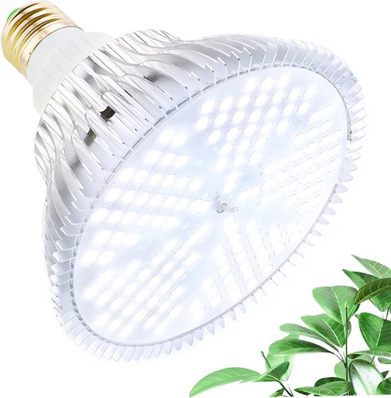 MILYN Led-plantenlamp met timing en hangend systeem, 9/12/15 uur timer, 150 leds, wit, volledig spectrum, groeilamp met 5 m netsnoer voor broeikas, binnentuinen, kamerplanten, hydrocultuur