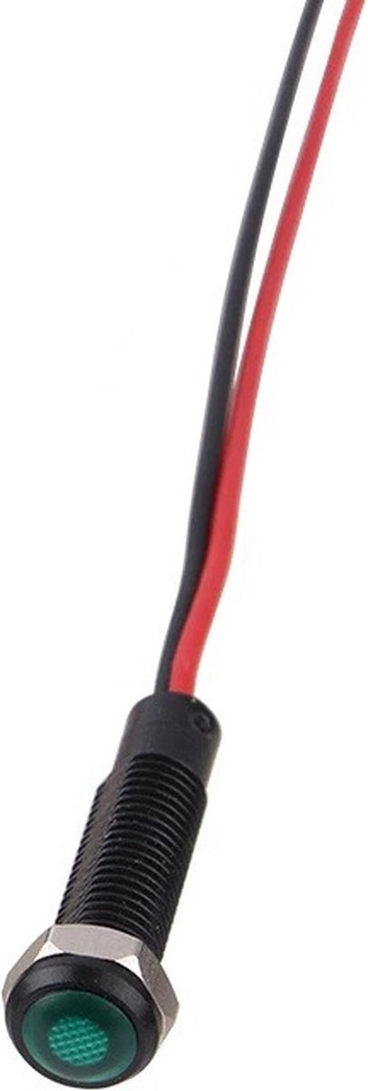 Mini LED indicatielampje - Groen - 6mm - 12/24V