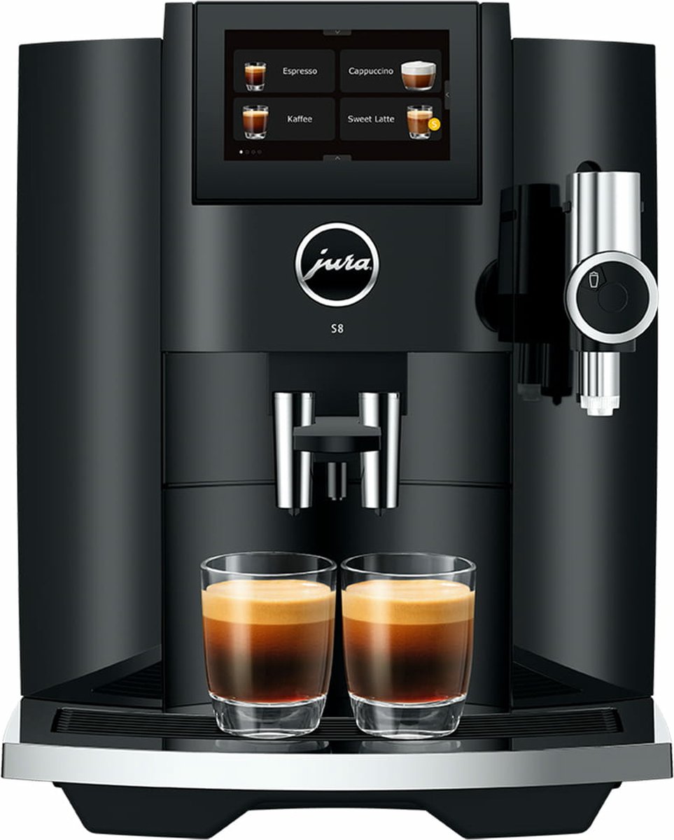 JURA S8 - Volautomatische espressomachine - Piano Black - EB - Model 2024