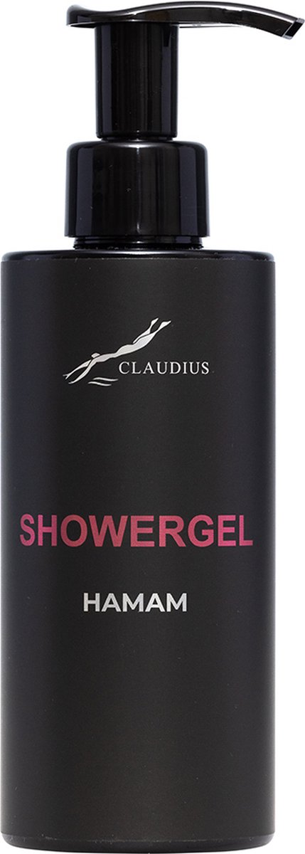 Goedkoopste Showergel Hamam 300 ml - met pomp - zwarte fles - Douchgel