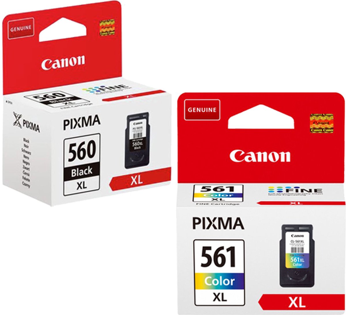 Canon PG-560XL & CL-561XL - Inktcartridge - Incl. Canon Fotopapier