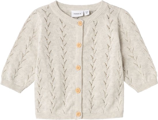 NAME IT NMFBANNI LS KNIT CARD NOOS Cardigan Filles - Taille 104