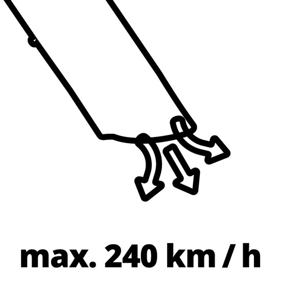 Einhell Elektrische Bladblazer/-zuiger GC-EL 3024 E - 3000 W - Blaas-/zuigfunctie - 40 L opvangzak - Blaassnelheid: 240 km/u - Hakselfunctie: 10:1