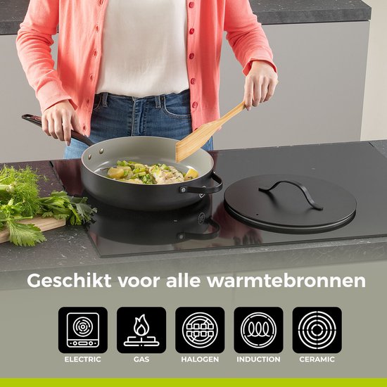 BE Living Essential Hapjespan met Deksel - 28 cm
