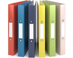 Classeur à anneaux - A4 à 2 anneaux, 6 pièces, Largeur dos 3,5 cm, Naturecolors - Classeur à anneaux, Ordner - Été - ACROPAQ