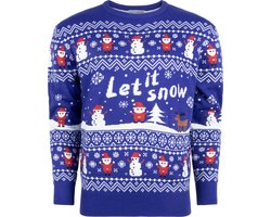 Foute Kersttrui Dames & Heren - Christmas Sweater "Let it Snow" - Mannen & Vrouwen Maat XS