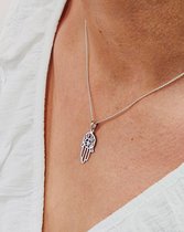 Zilveren ketting goldplated hand van Fatima | -DE