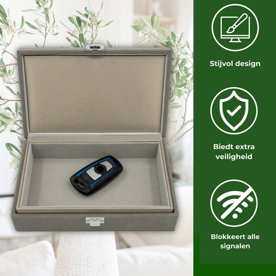 Todoxi Keyless Go Schutz Autoschlüssel Box (Extra Large Size 19 x 12 x 9 cm) mit 2 Stk
