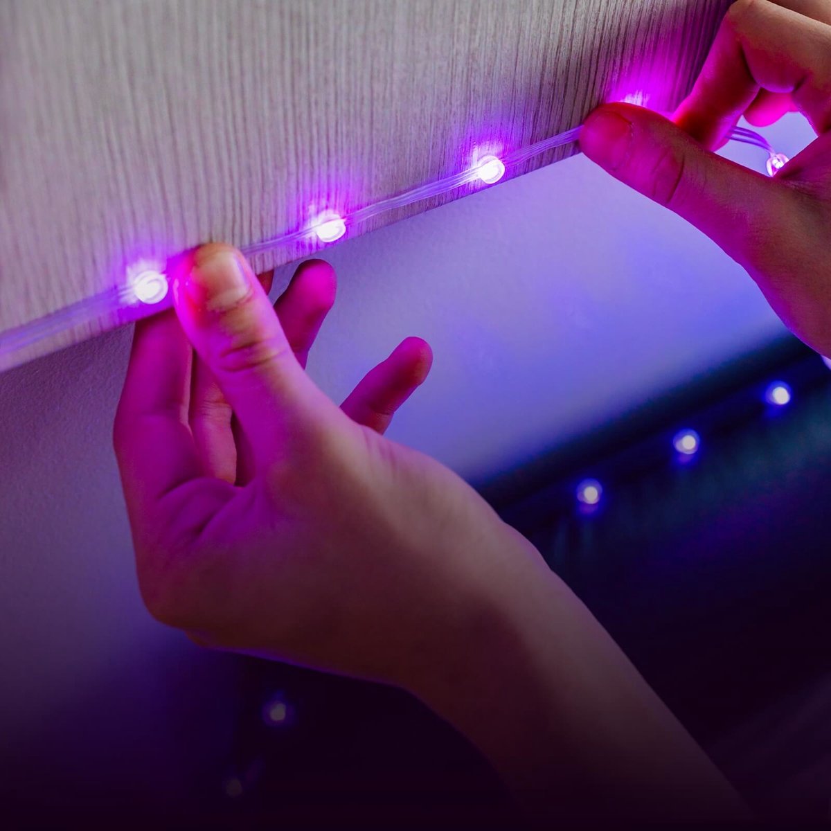 Twinkly Dots – App-gestuurd flexibel LED lichtsnoer 60 RGB (16 Miljoen Kleuren) 3 meter transparant draad – foto 7