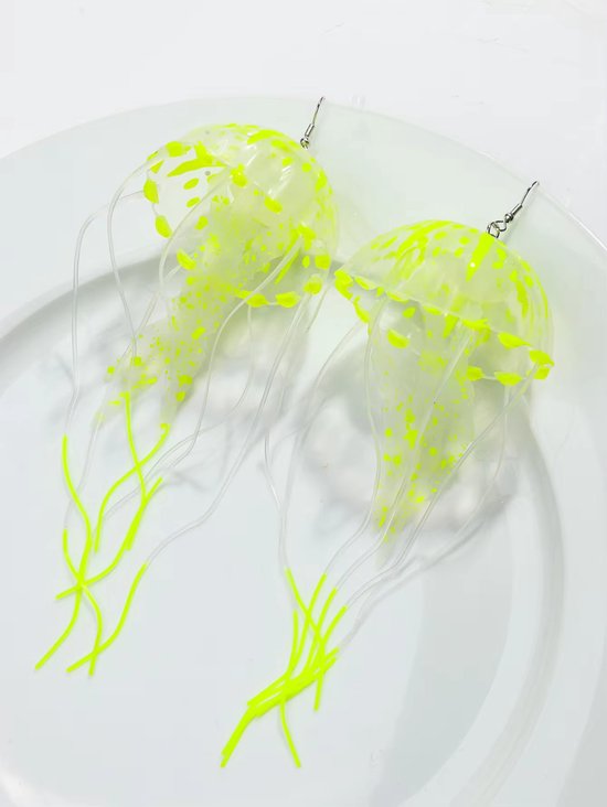 Méduse - Boucles d'oreilles Jaune