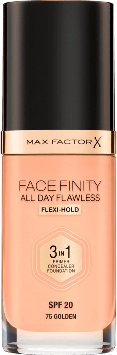 Max Factor Facefinity All Day Flawless 3-in-1 Liquid Foundation - 075 Golden