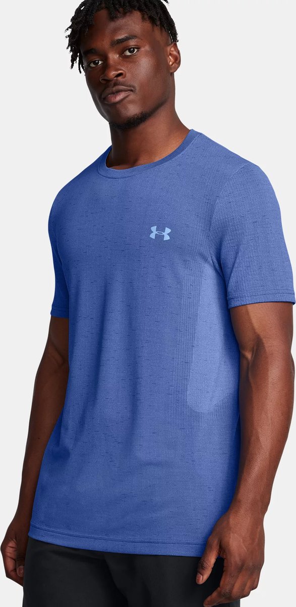 Under Armour Vanish Seamless sportshirt heren blauw