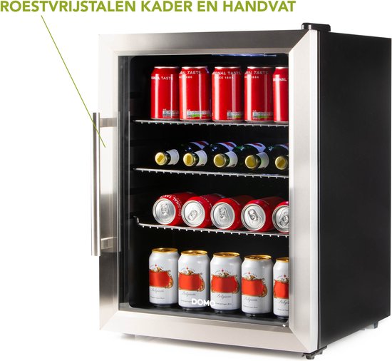 DOMO DO91609BK Barkoelkast - D - 60 L - glazen deur van Domo — afbeelding 5
