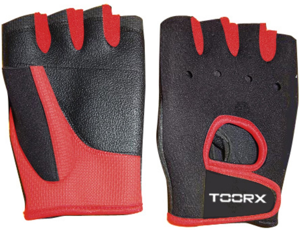 Toorx Fitness Fitnesshandschoenen - Leer - Rood - L