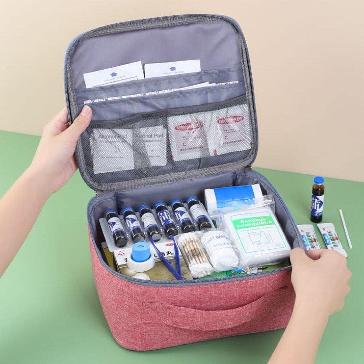 Reisapotheektas, leeg, EHBO-set outdoor, EHBO-tas, EHBO-kit, noodtas