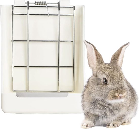 Relaxdays Konijnen Hooiruif Hooizak Cavia Hooitas Knaagdier Voerruif Voerdispenser Blauw 550066139